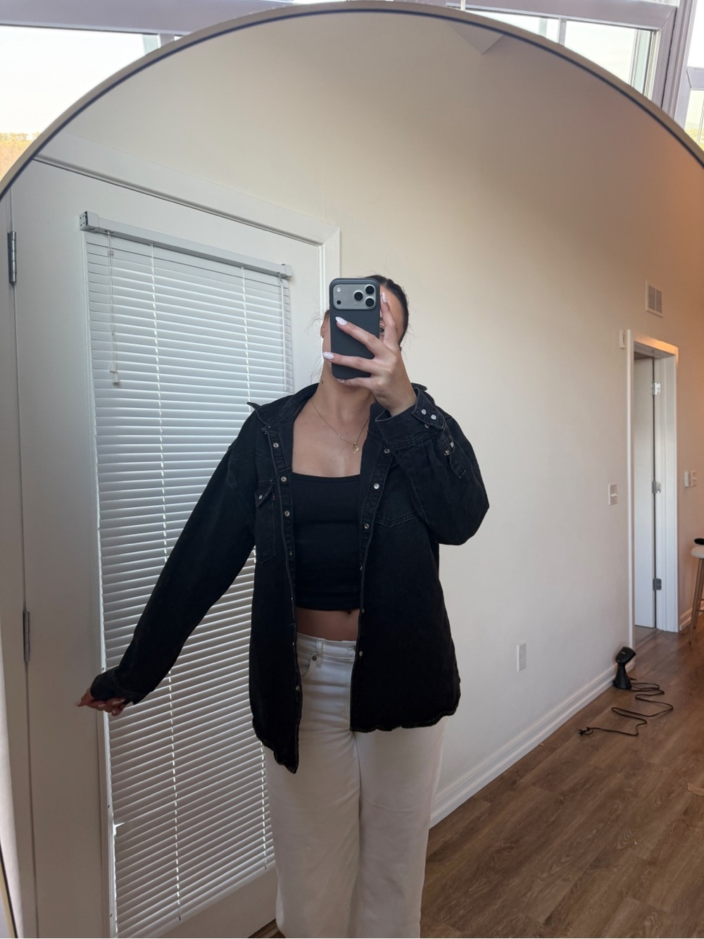 Levi's Black Denim Jacket Overshirt